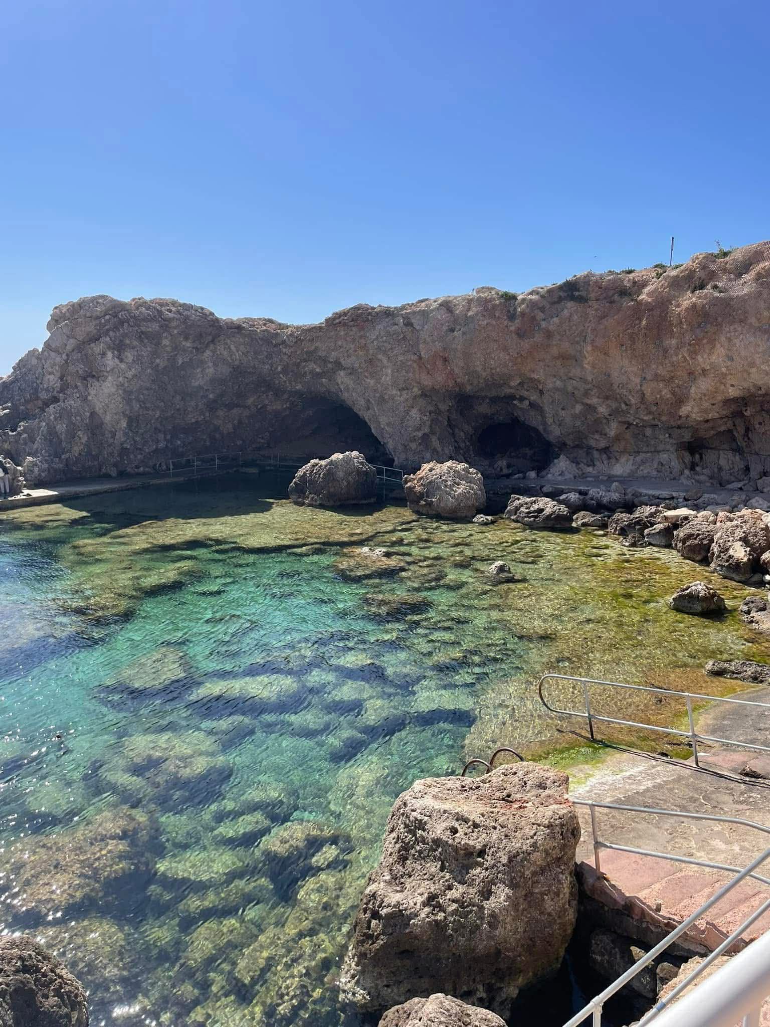 Blue Grotto Malta aerial view &mdash; a popular stop on Malta Land Day Trips tours