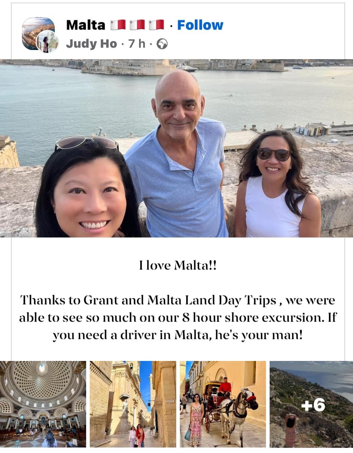 Facebook review for Malta Land Day Trips